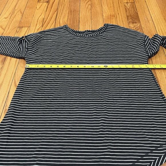 Lululemon To The Point‎ Long Sleeve Modern Stripe Heathered Black White - Picture 8 of 9